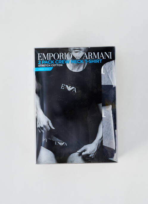 T-shirt bleu EMPORIO ARMANI pour homme