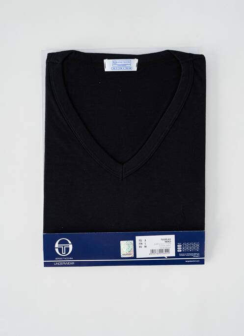 T-shirt noir SERGIO TACCHINI homme