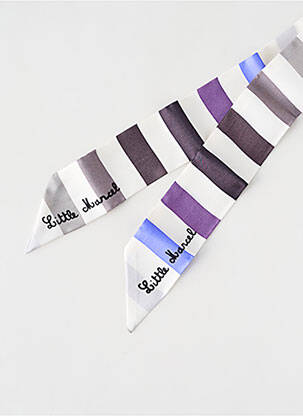 Foulard effet matière satinée blanc LITTLE MARCEL femme