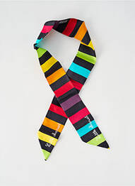 Foulard effet matière satinée noir LITTLE MARCEL femme