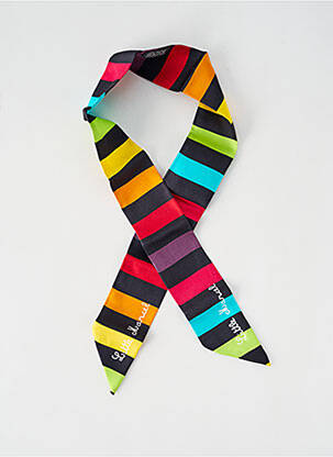 Foulard effet matière satinée noir LITTLE MARCEL femme