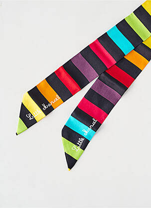 Foulard effet matière satinée noir LITTLE MARCEL femme
