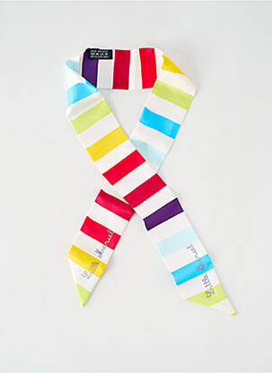Foulard effet matière satinée blanc LITTLE MARCEL femme
