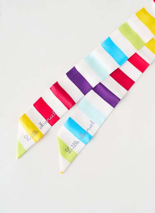 Foulard effet matière satinée blanc LITTLE MARCEL femme