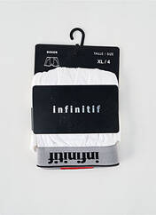 Boxer blanc INFINITIF pour homme seconde vue