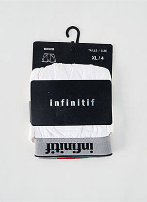 Boxer blanc INFINITIF pour homme