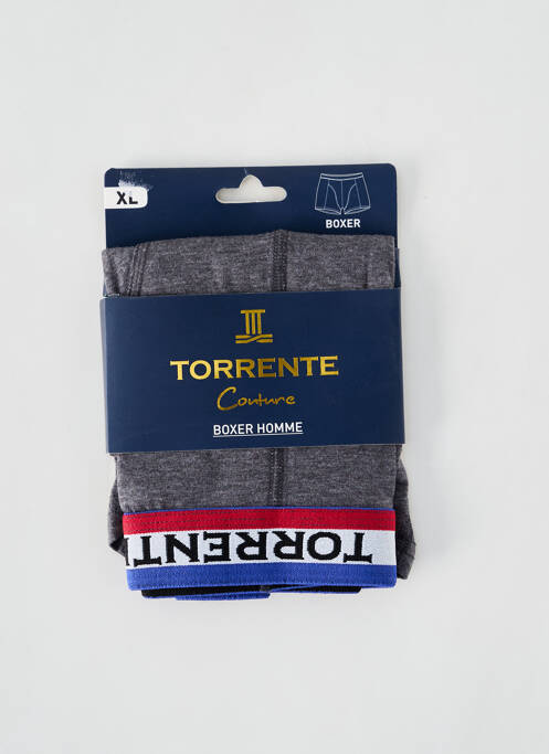 Boxer stretch gris TORRENTE homme