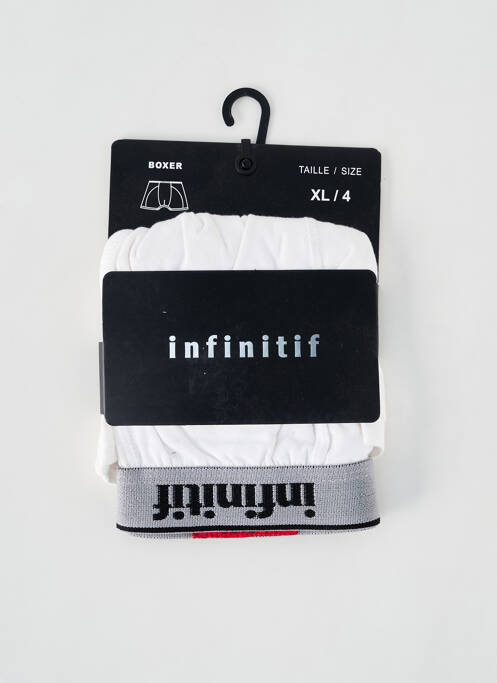 Boxer blanc INFINITIF pour homme