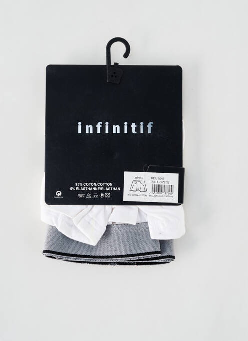 Boxer blanc INFINITIF homme