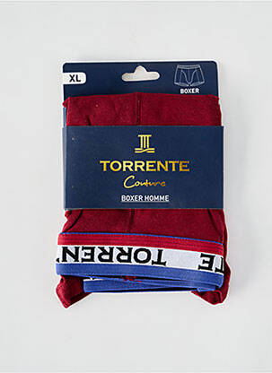 Boxer stretch rouge TORRENTE homme