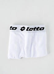 Boxer blanc LOTTO pour homme seconde vue