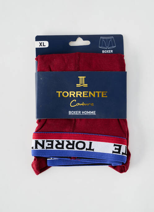 Boxer stretch rouge TORRENTE homme