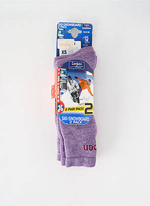 Chaussettes violet LORPEN pour enfant