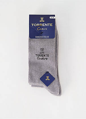 Chaussettes gris TORRENTE pour homme