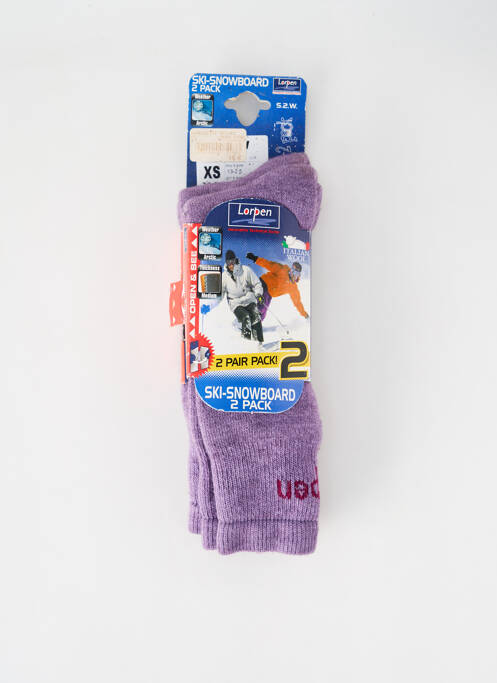 Chaussettes violet LORPEN pour enfant