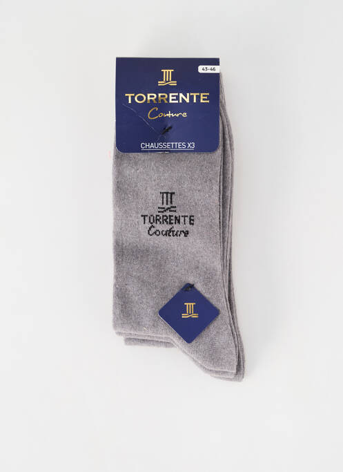 Chaussettes gris TORRENTE pour homme