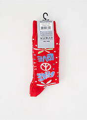 Chaussettes rouge ACHILE pour unisexe seconde vue