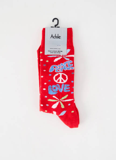 Chaussettes rouge ACHILE pour unisexe