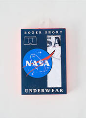 Boxer blanc NASA pour homme seconde vue