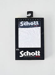 Boxer blanc SCHOTT pour homme seconde vue