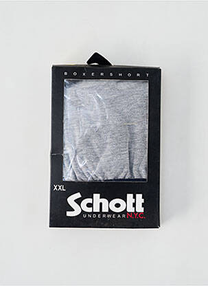Boxer gris SCHOTT pour homme