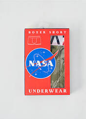 Boxer vert NASA pour homme seconde vue