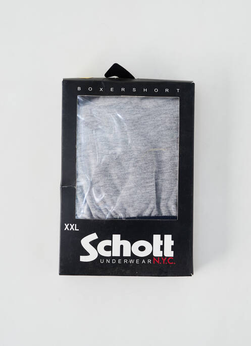 Boxer gris SCHOTT pour homme