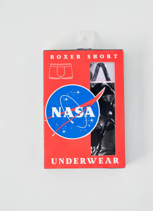 Boxer noir NASA pour homme