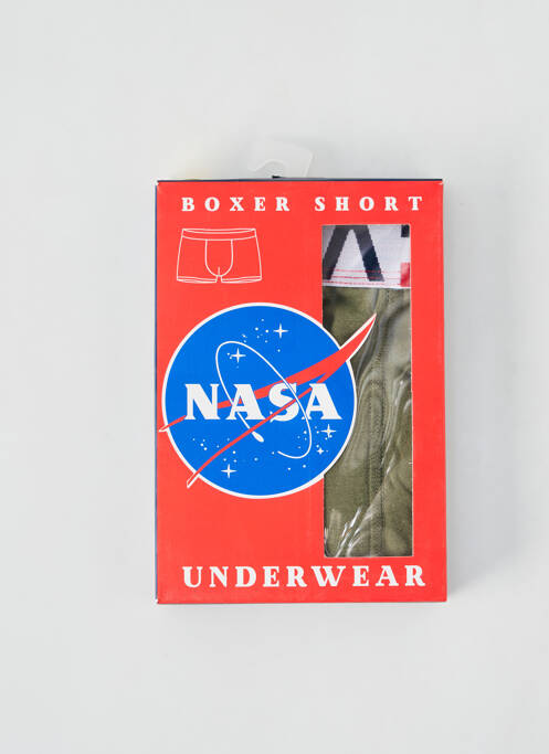 Boxer vert NASA pour homme