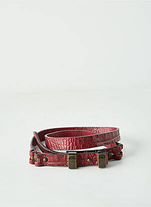 Ceinture effet matière satinée rouge IKKS femme