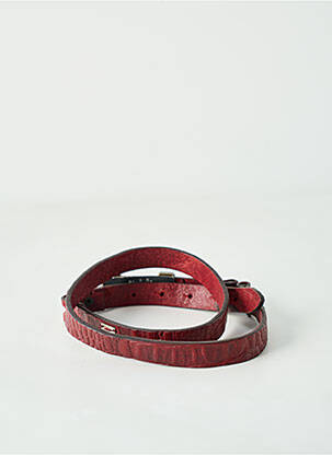 Ceinture effet matière satinée rouge IKKS femme