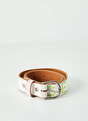 Ceinture effet usé blanc LE TEMPS DES CERISES femme