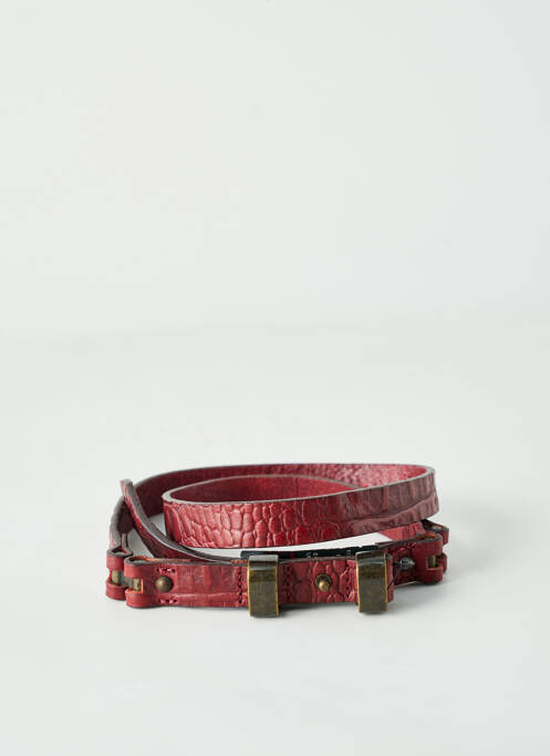 Ceinture effet matière satinée rouge IKKS femme