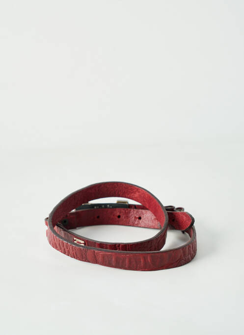 Ceinture effet matière satinée rouge IKKS femme
