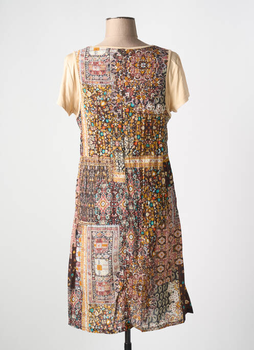 Robe mi-longue beige SOGGO femme