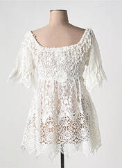 Tunique manches courtes blanc BEATNIK PHILOSOPHY pour femme seconde vue