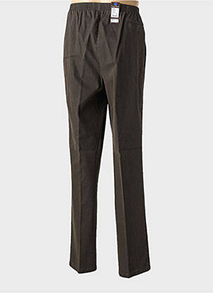 Pantalon chino stretch taille normale marron LUIGI MORINI homme