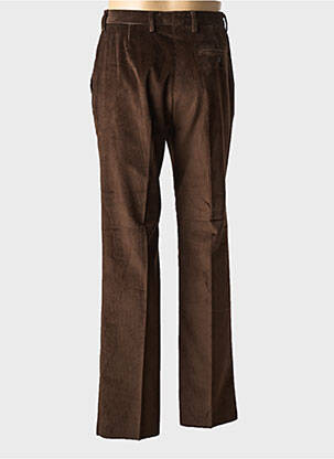 Pantalon droit stretch taille normale marron LMA homme