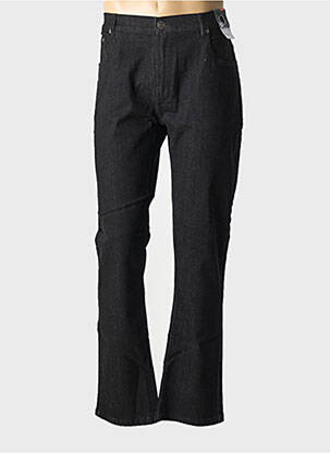 Jeans coupe droite stretch taille normale noir KITISO homme