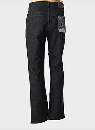 Jeans coupe droite stretch taille normale noir KITISO homme