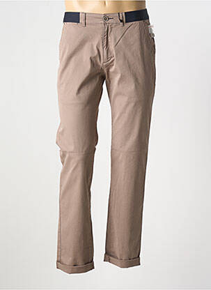 Pantalon droit stretch taille normale beige COFOX homme
