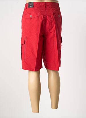 Bermuda tissage popeline taille normale rouge COFOX homme