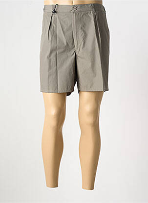 Short tissage popeline taille normale vert PIERRE D'ARLANC homme