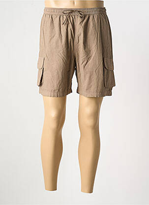 Short poches taille normale marron OAKS VALLEY homme