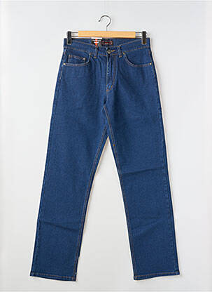 Jeans coupe droite stretch taille normale bleu CHALLENGER homme