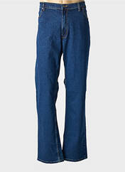 Jeans coupe droite bleu REAL AIGLON pour homme seconde vue