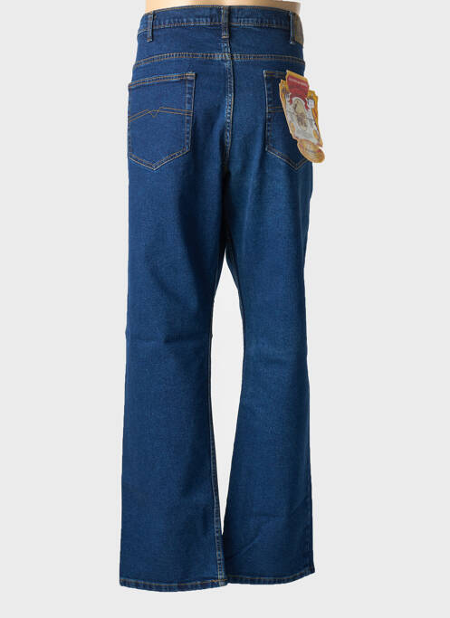 Jeans coupe droite bleu REAL AIGLON pour homme