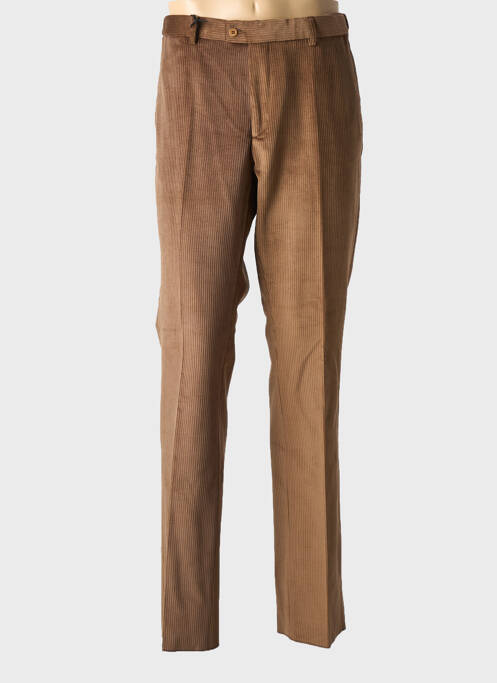 Pantalon droit marron PIERRE D'ARLANC pour homme