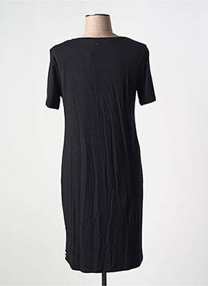Robe courte manches courtes manches courtes noir MASSANA femme