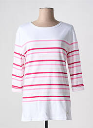 T-shirt coupe droite manches 3/4 rose WIN'S femme